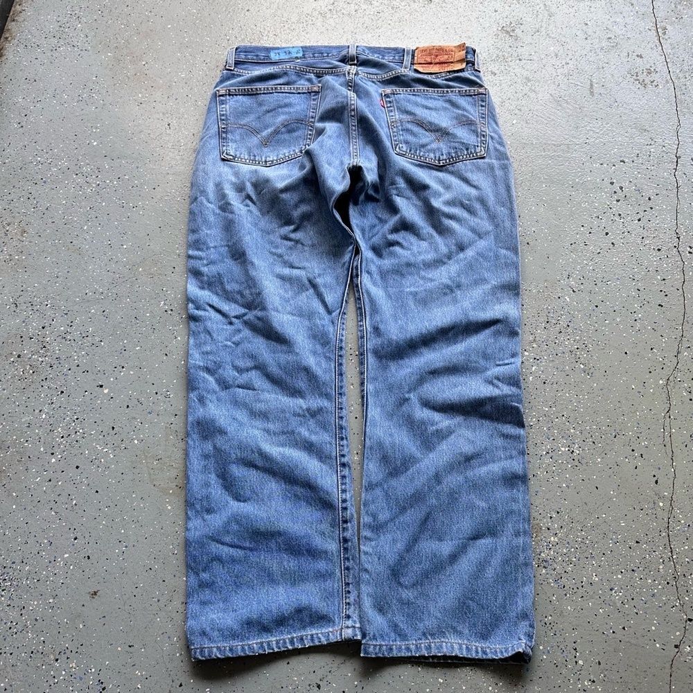 Levis 501 Mens Jeans 38x32 Blue Vintage 2000s Straight Fit Button Fly